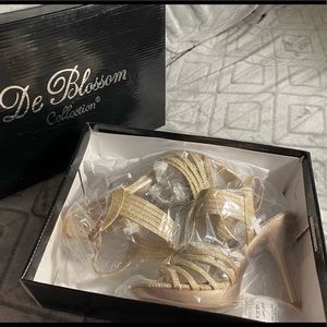 Gorgeous Rose Gold De Blossom Collection Formal Heels